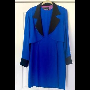 VINTAGE NICOLE MILLER 2 PC DRESS BLAZER SUIT SET